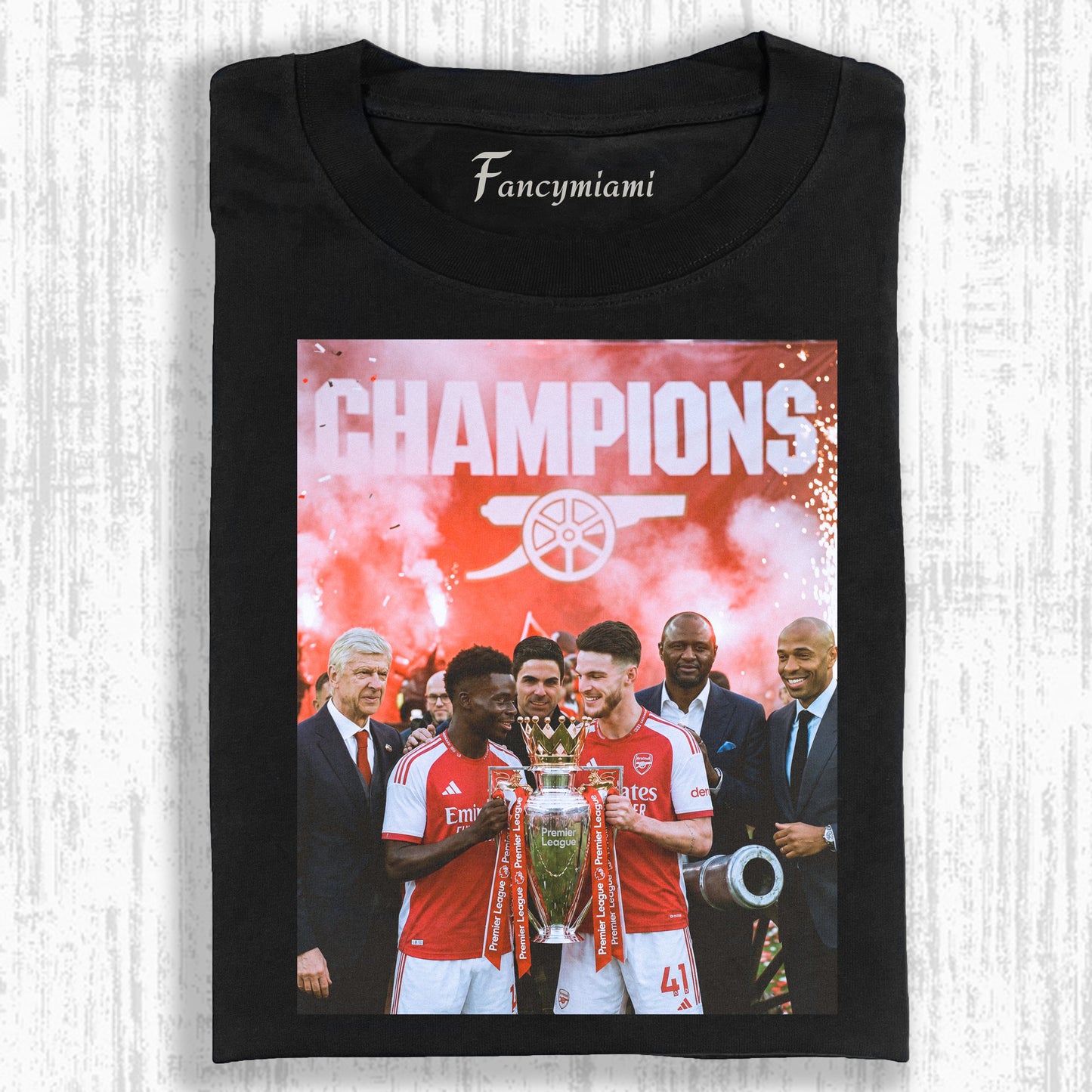 T-shirt DÉLAVÉ ÉQUIPE CHAMPIONNE FOOTBALL VINTAGE