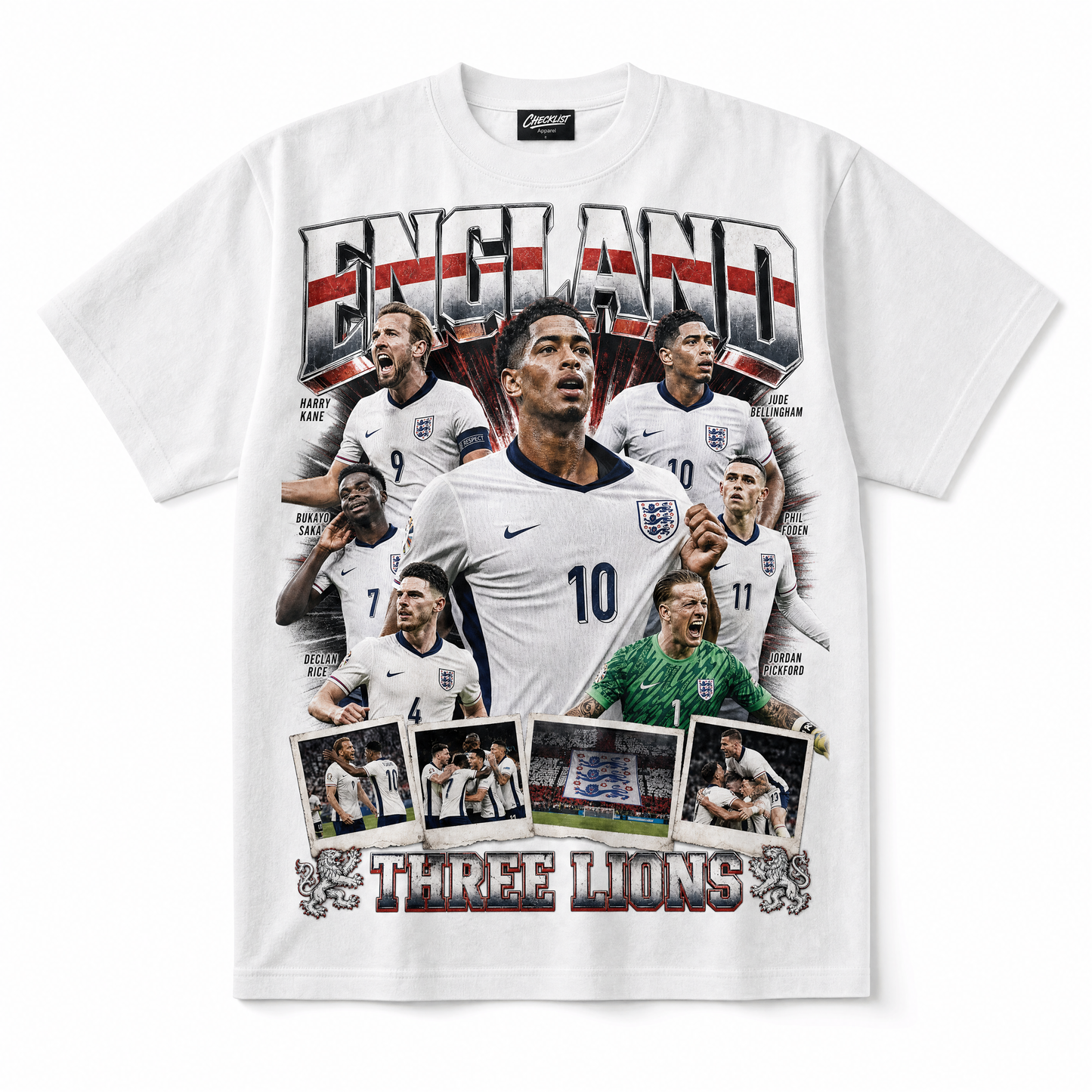 England Three Lions World Cup 2026 Tee