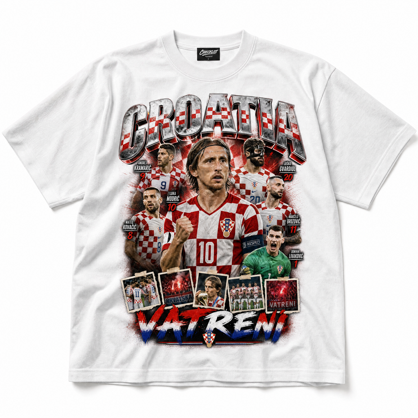 T-shirt Croatie Vatreni Coupe du Monde 2026