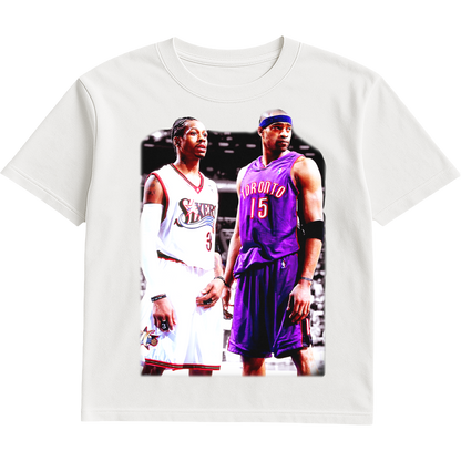 Allen Iverson und Vince Carter Vintage-T-Shirt