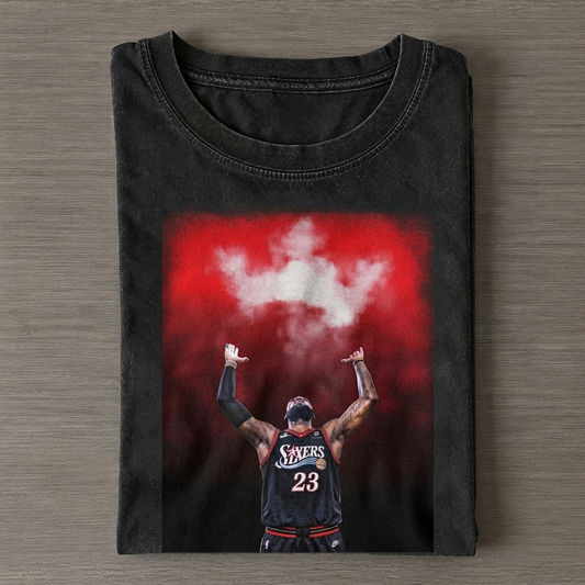 LBJ #23 Philadelphia 76ers Graphic V4 Tee